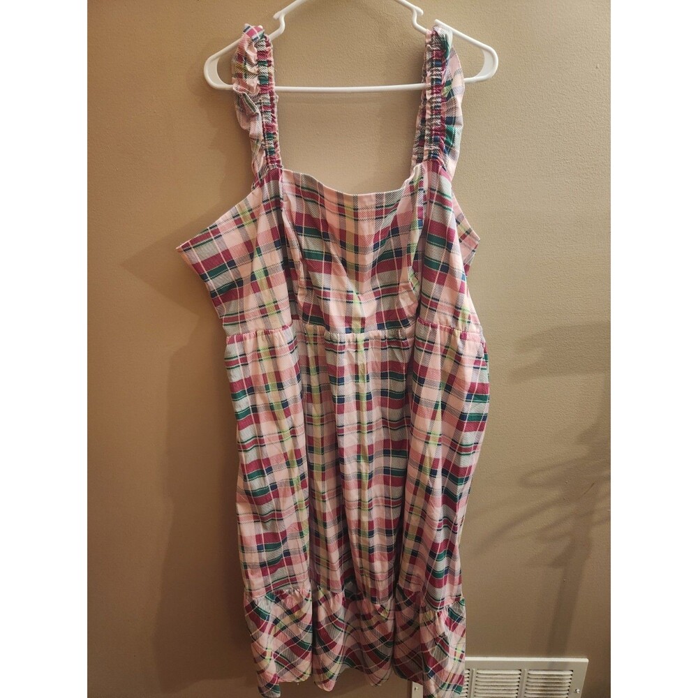 Torrid Mini Poplin Tiered Ruffle Strap Dress Multicolor Size 4 4X 26 NWT - Picture 2 of 6